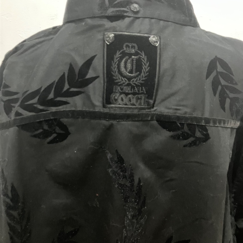 New COOGI black burnout, long sleeve button-down shirt - Picture 10 of 14